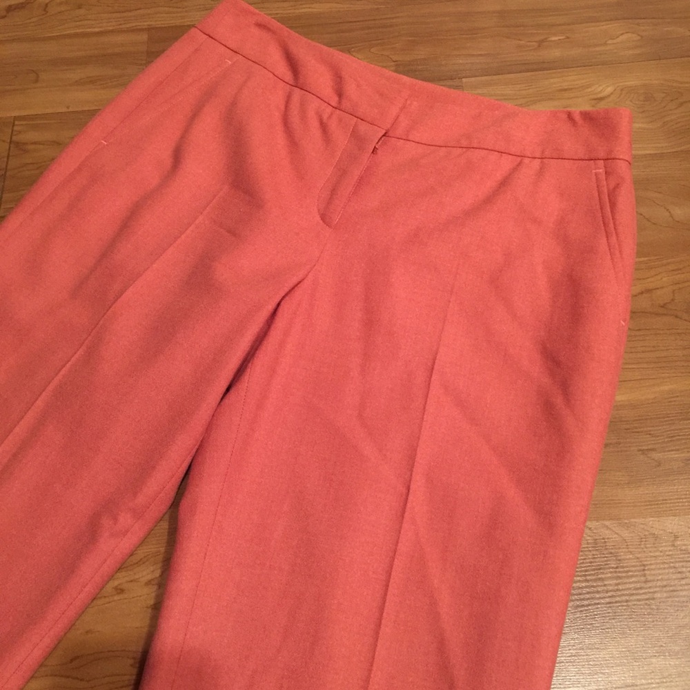 Pink J. Crew lined slacks Sz 4.